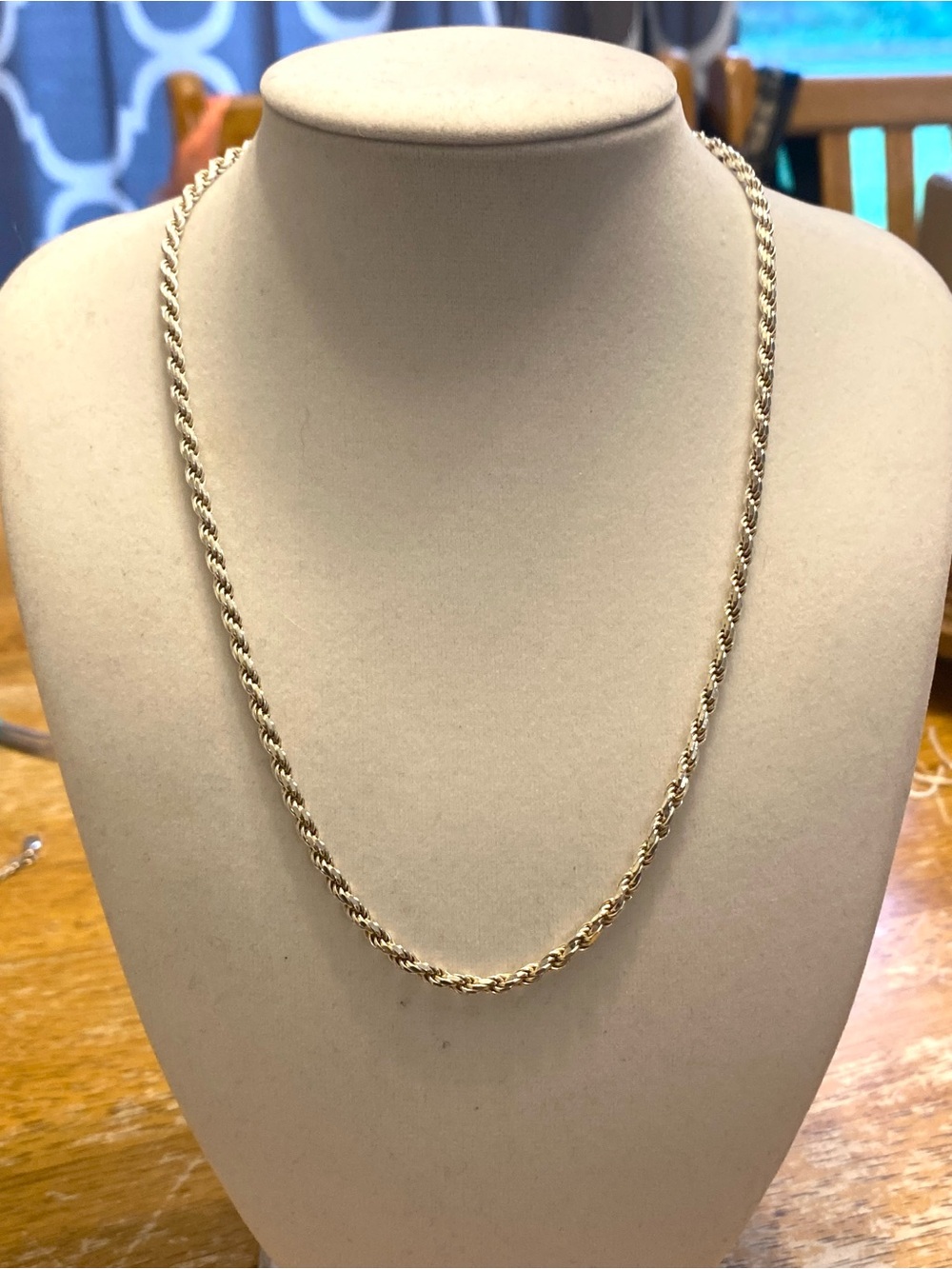 Vintage Gold Rope Chain set